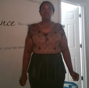 Lace Frill Sleeve body suit